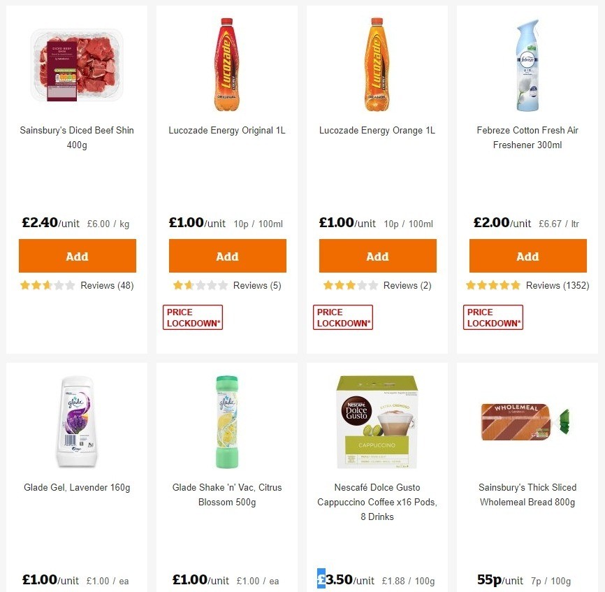 Sainsbury's Offers from 1 May