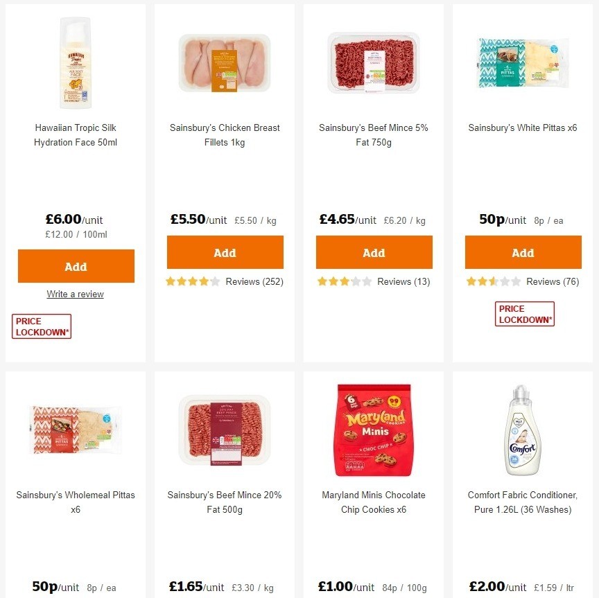 Sainsbury's Offers from 1 May