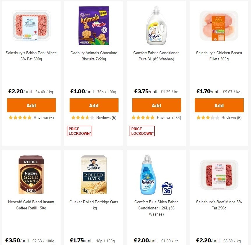 Sainsbury's Offers from 1 May