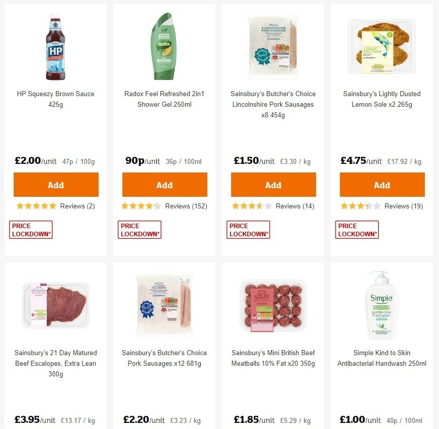 Sainsbury's Offers from 1 May