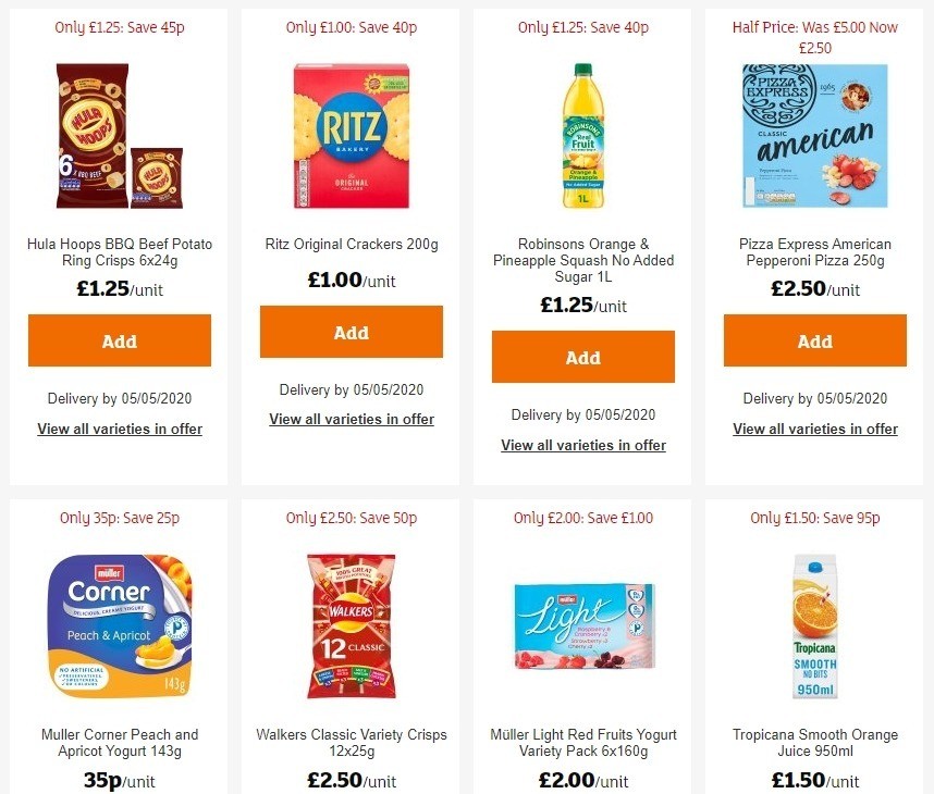 Sainsbury's Offers from 1 May