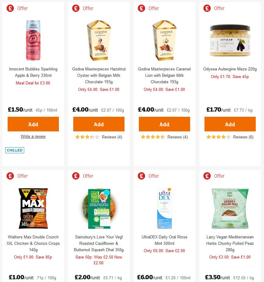 Sainsbury's Offers from 29 May