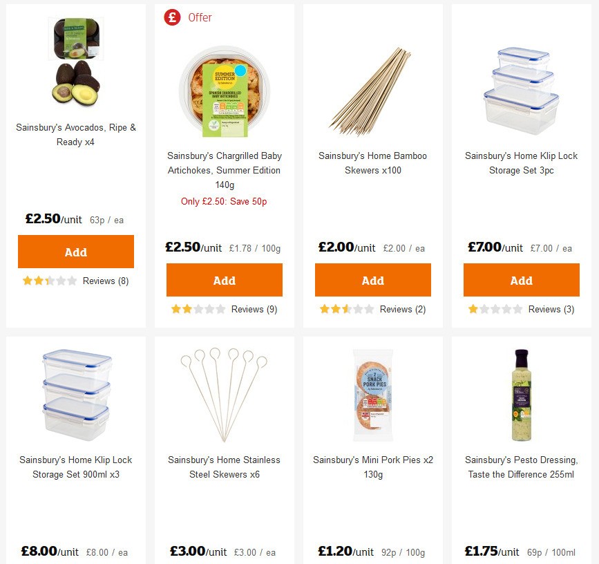 Sainsbury's Offers from 29 May