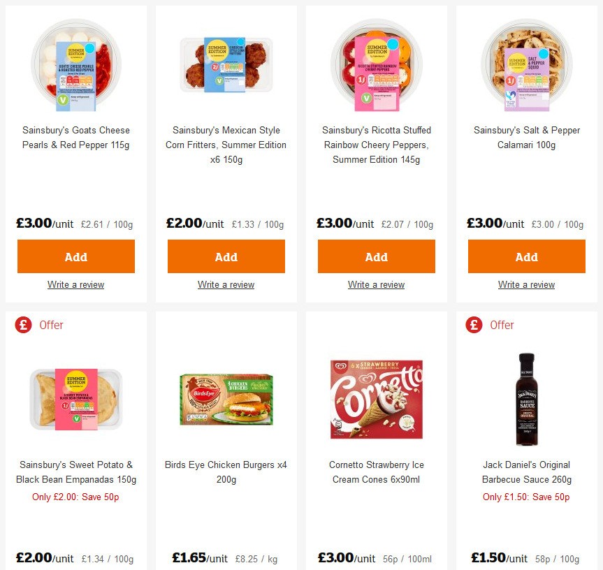 Sainsbury's Offers from 29 May