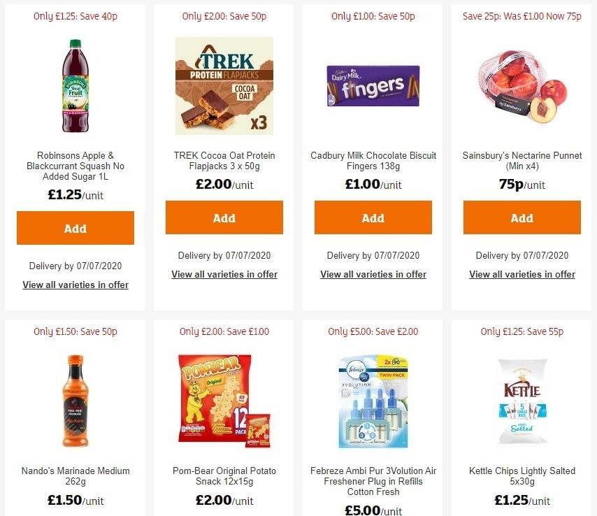 Sainsbury's Offers from 19 June