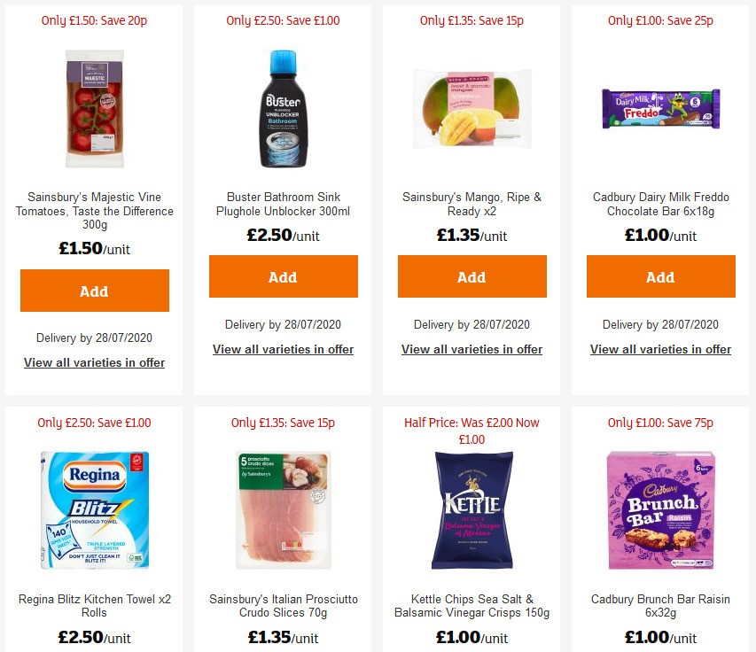 Sainsbury's Offers from 24 July