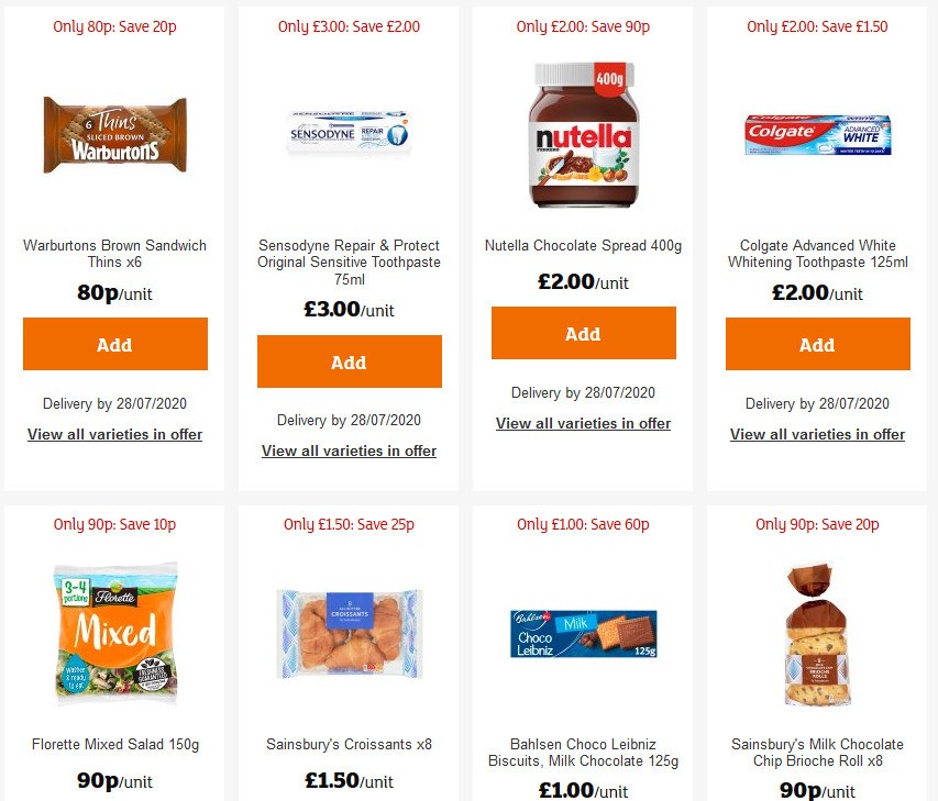 Sainsbury's Offers from 24 July