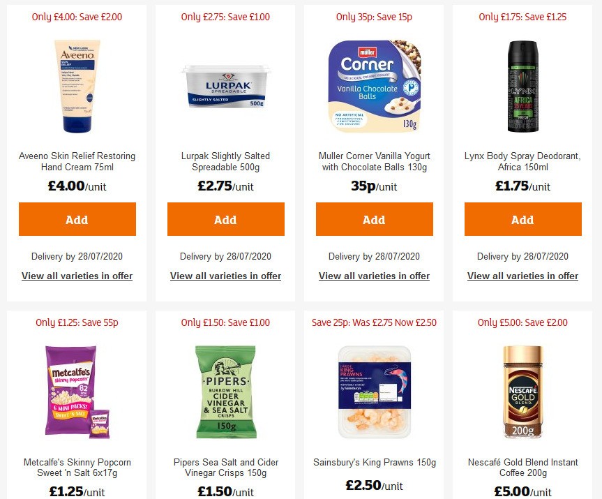 Sainsbury's Offers from 24 July