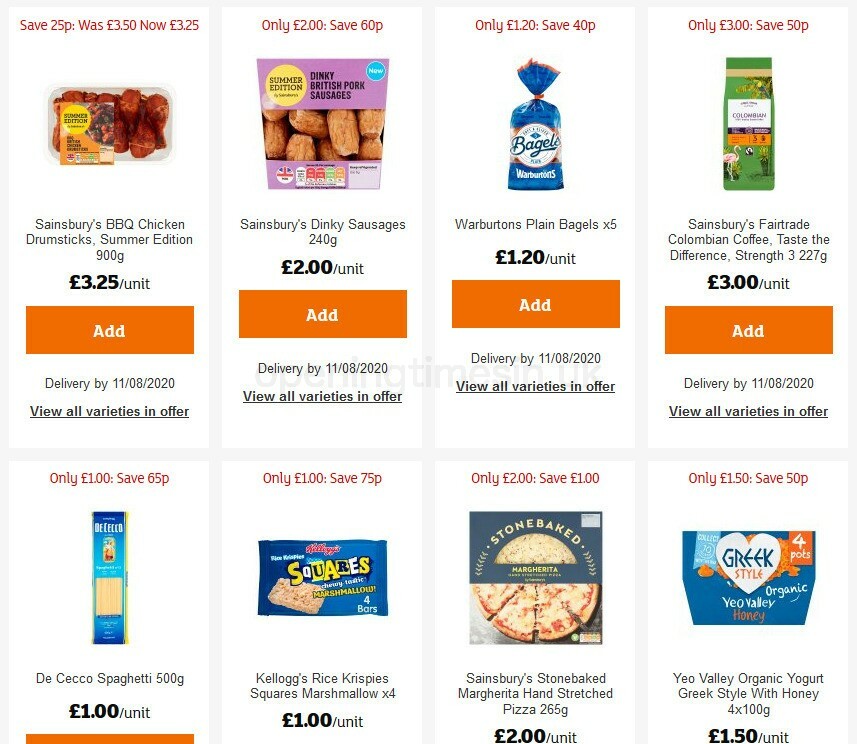 Sainsbury's Offers from 31 July