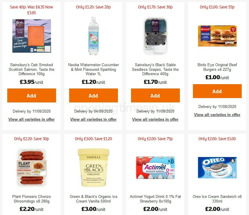 Sainsbury's Offers from 31 July