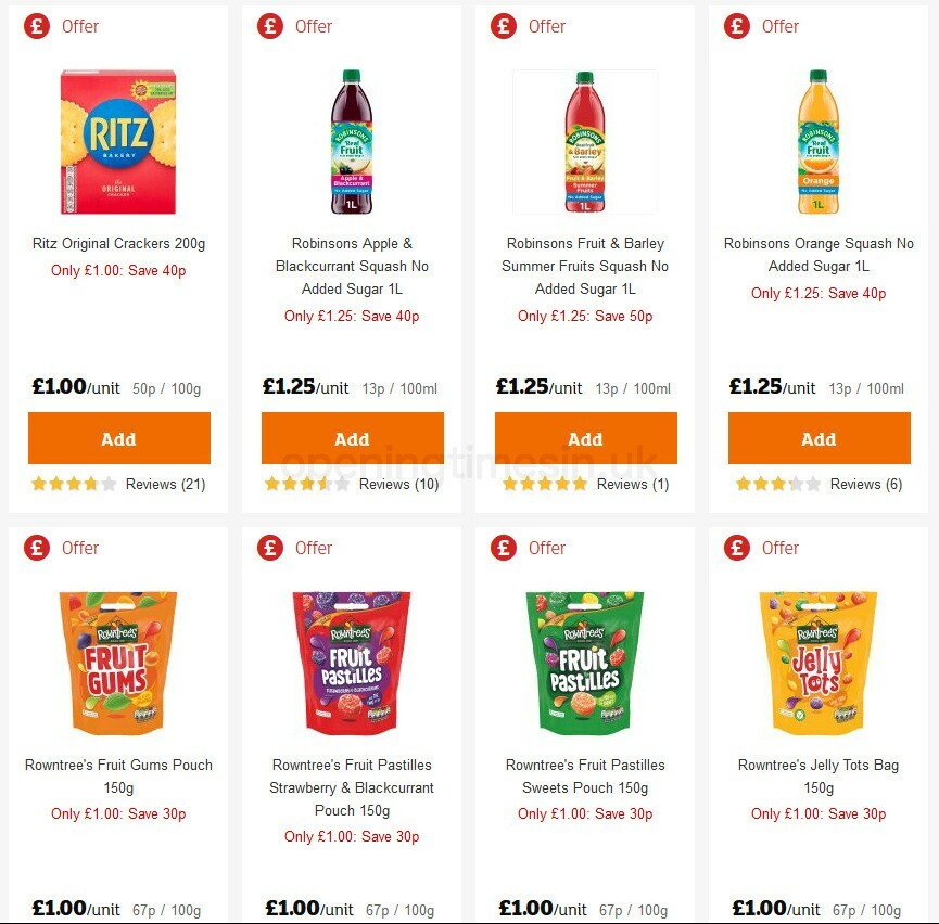 Sainsbury's Offers from 14 August