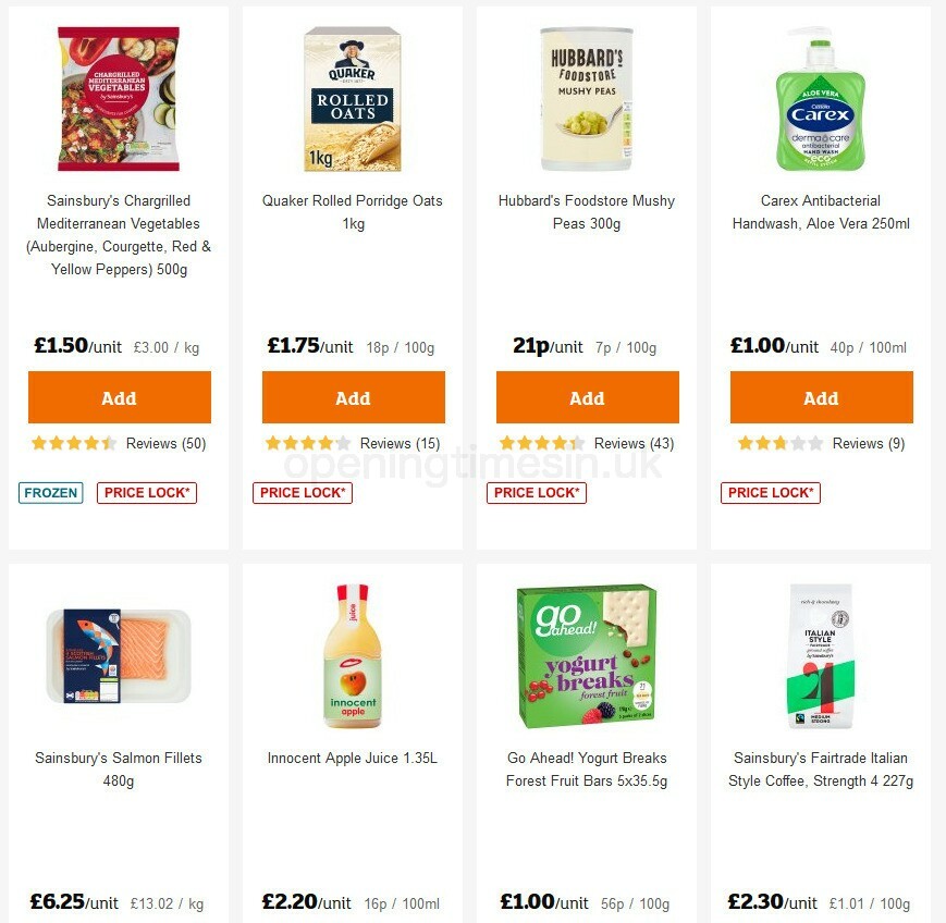 Sainsbury's Offers from 11 September