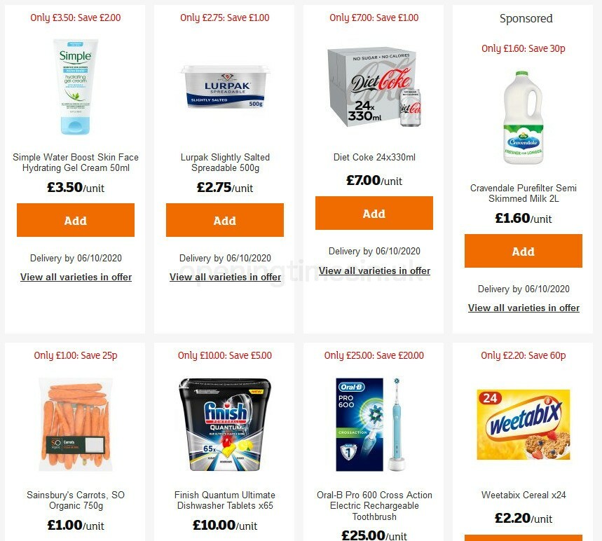 Sainsbury's Offers from 18 September