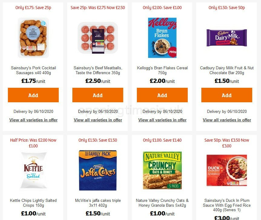 Sainsbury's Offers from 18 September