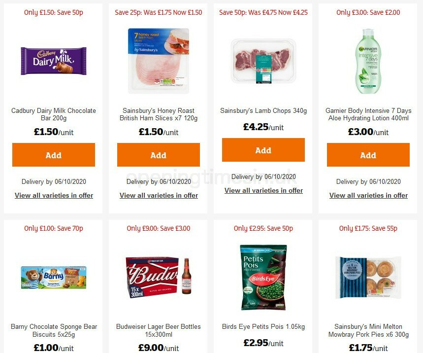 Sainsbury's Offers from 25 September