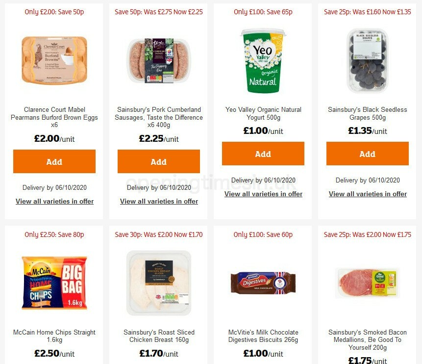 Sainsbury's Offers from 25 September