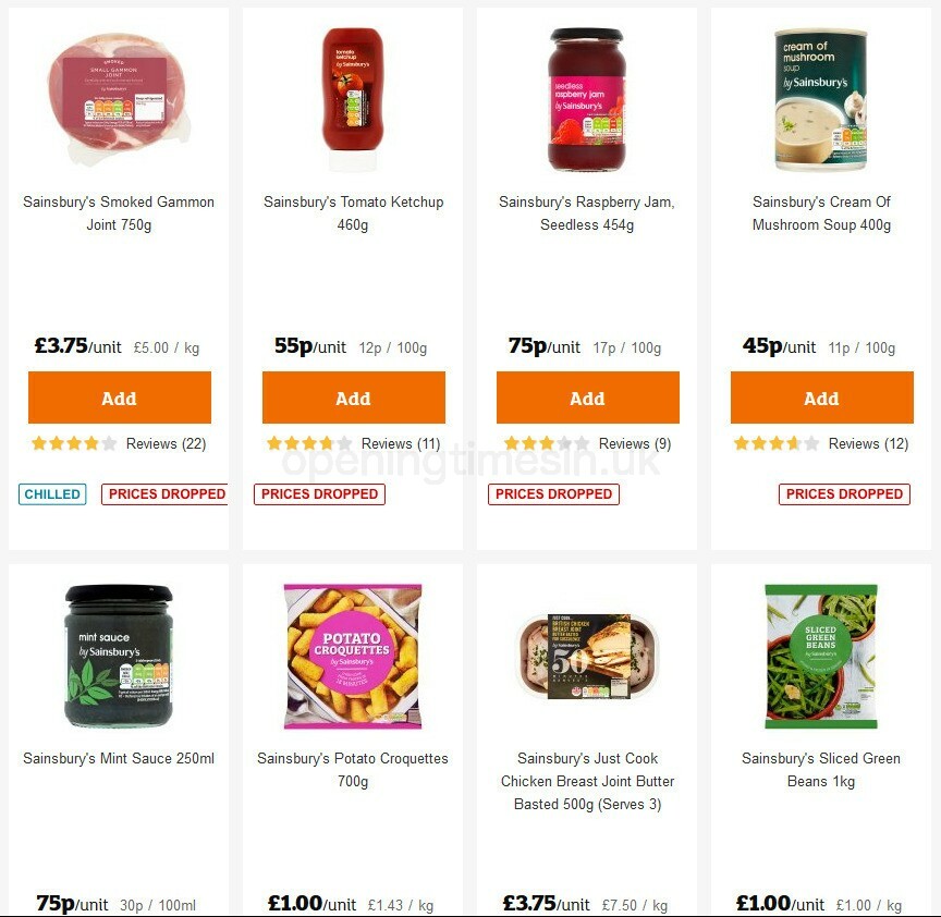 Sainsbury's Offers from 9 October