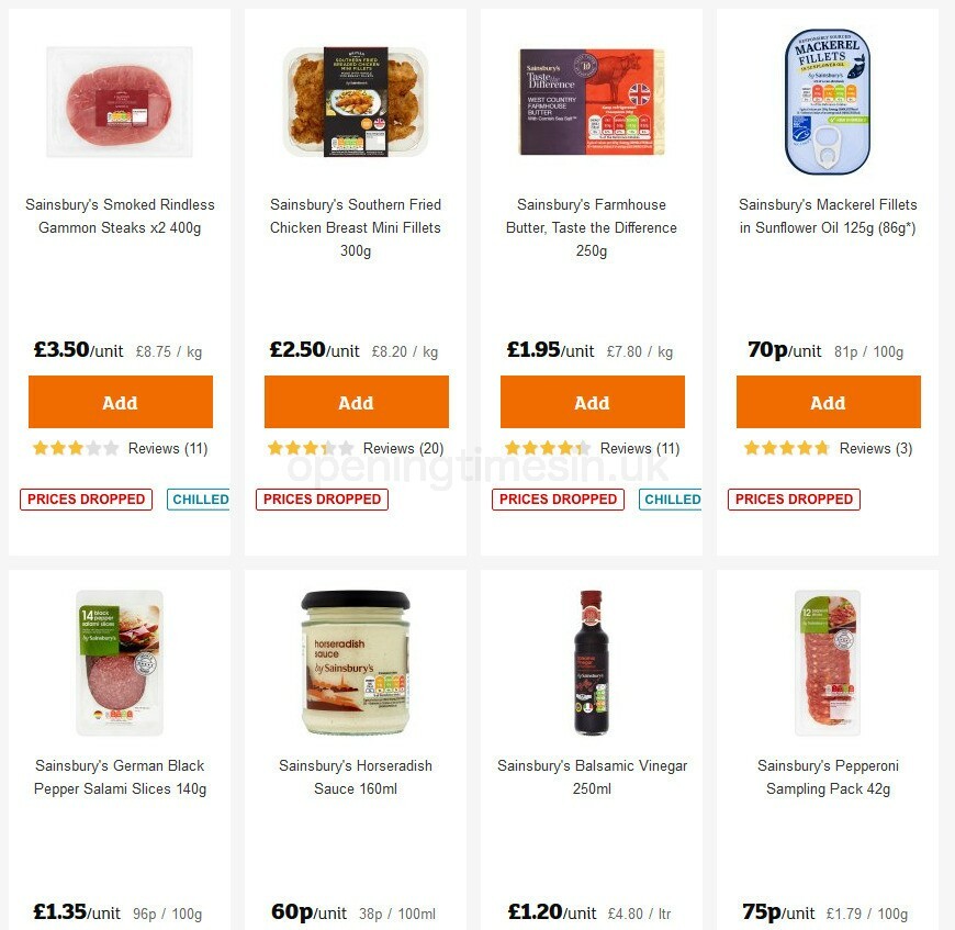 Sainsbury's Offers from 9 October