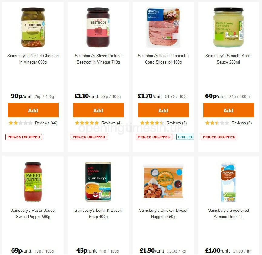 Sainsbury's Offers from 9 October