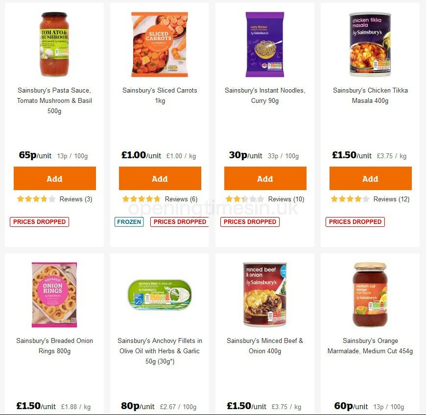 Sainsbury's Offers from 9 October