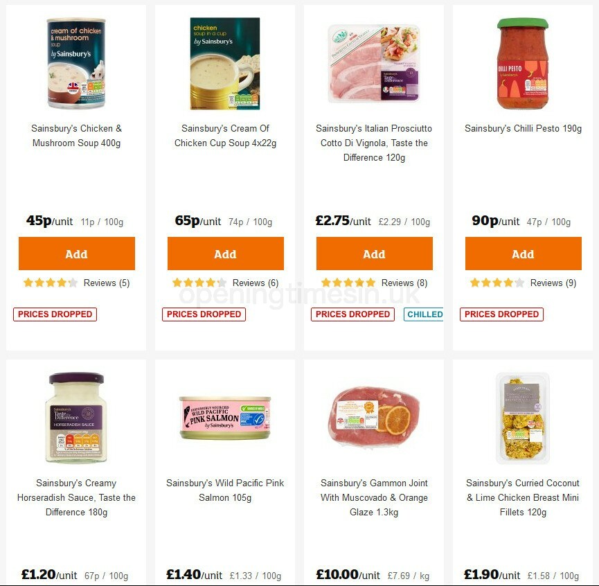 Sainsbury's Offers from 9 October