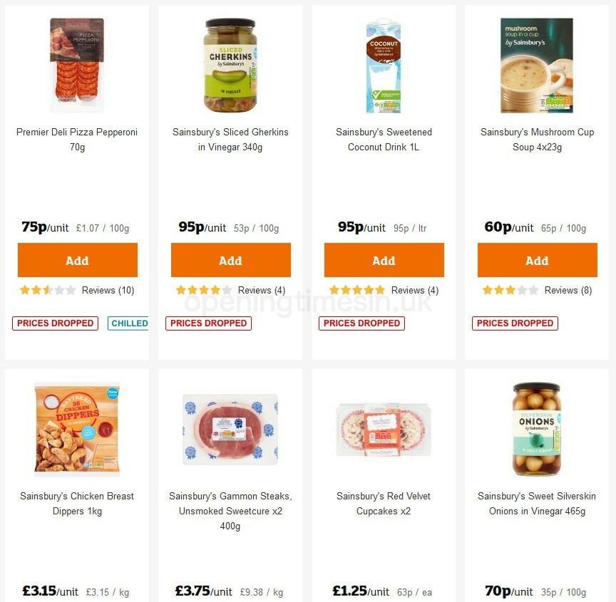 Sainsbury's Offers from 9 October