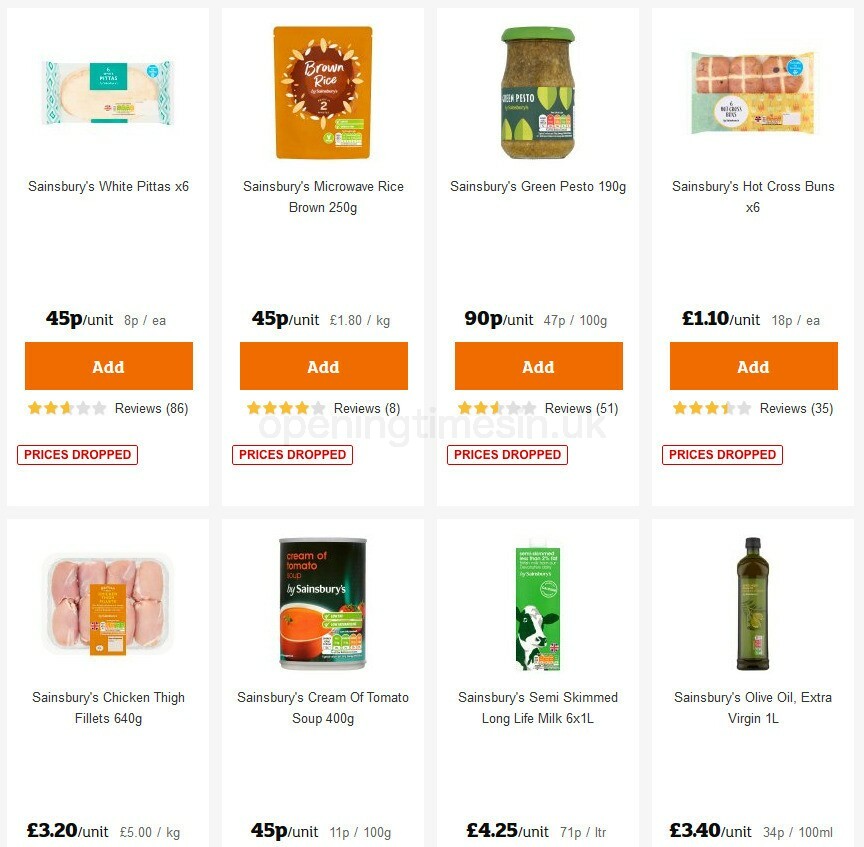 Sainsbury's Offers from 9 October