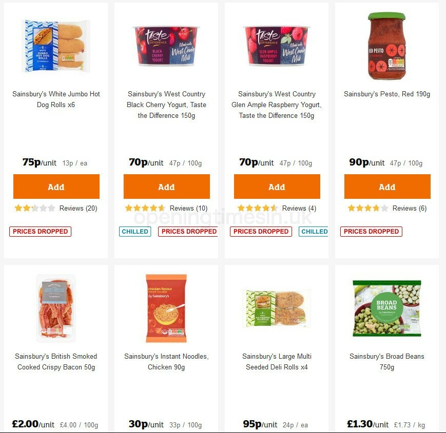 Sainsbury's Offers from 9 October