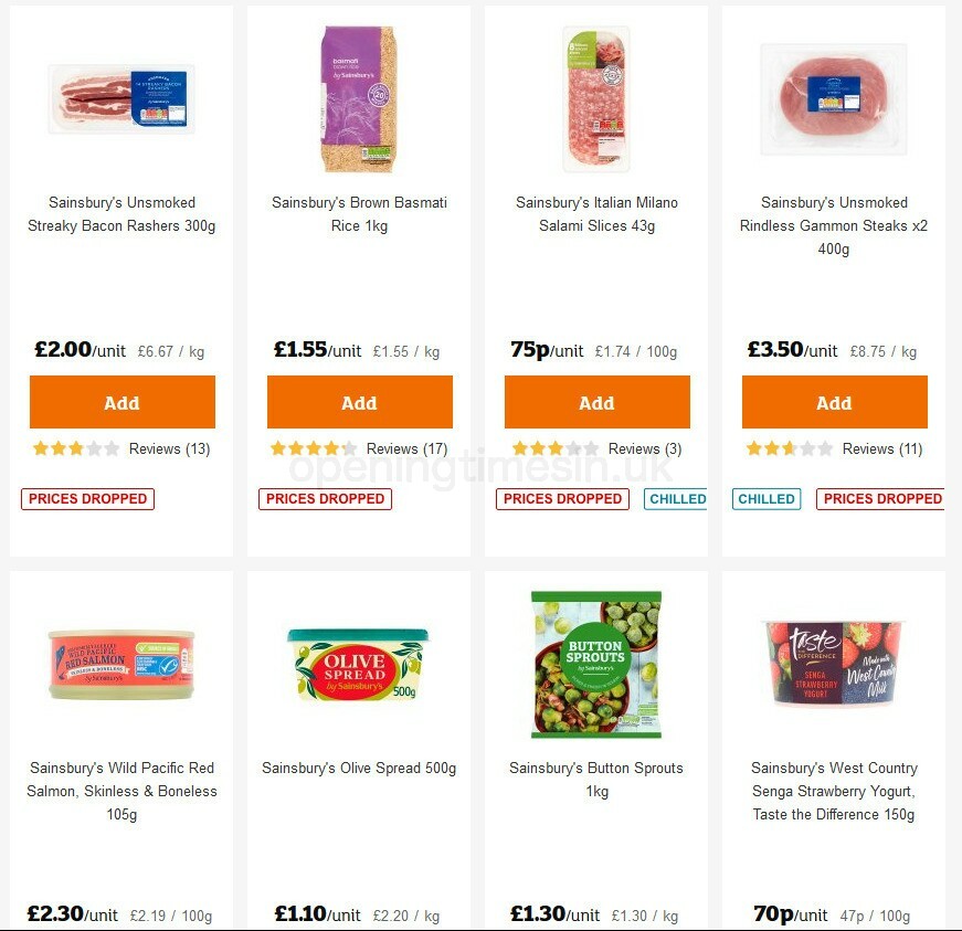 Sainsbury's Offers from 9 October