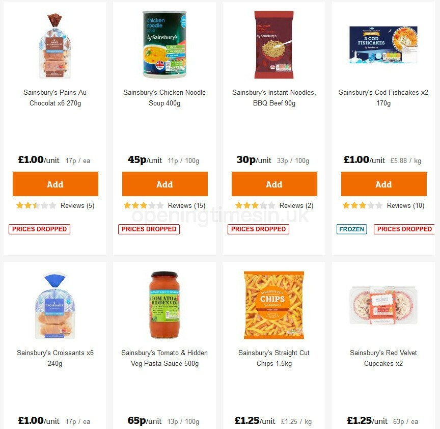 Sainsbury's Offers from 15 October