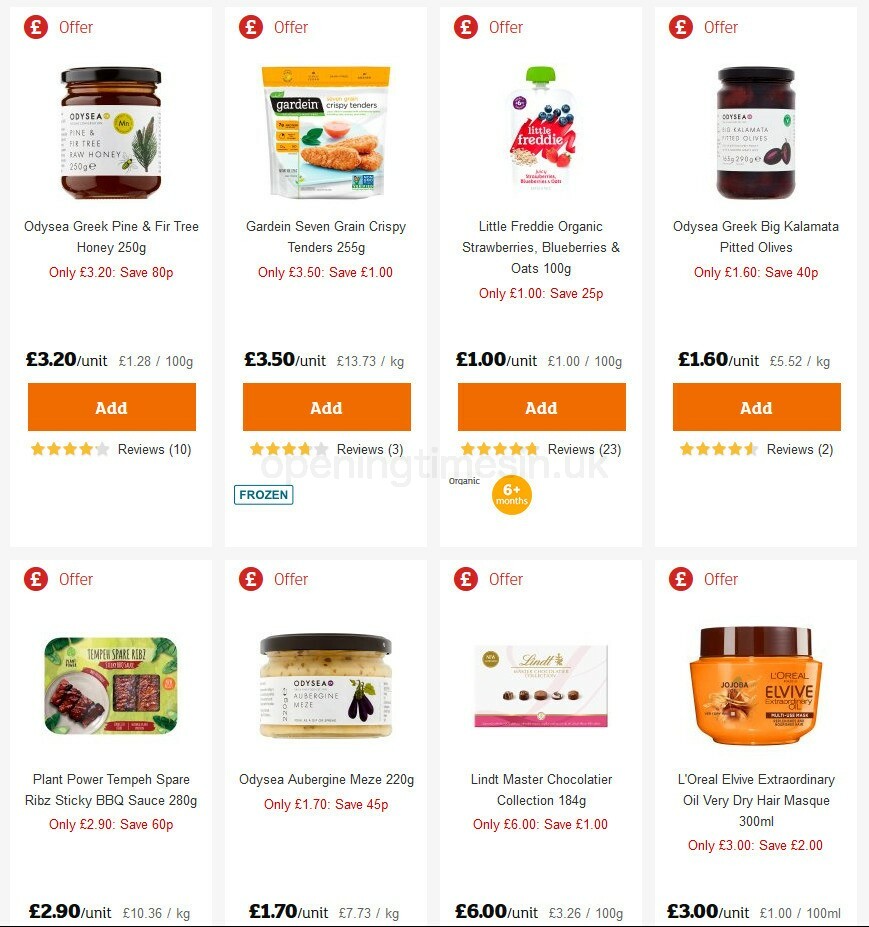 Sainsbury's Offers from 23 October