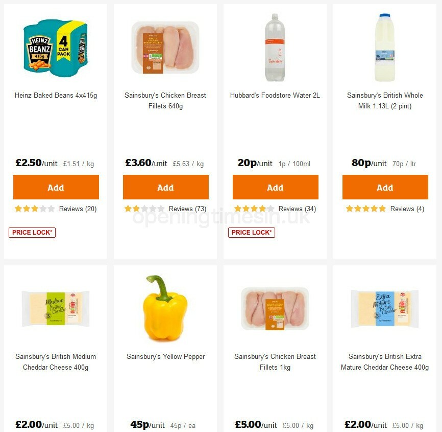 Sainsbury's Offers from 23 October