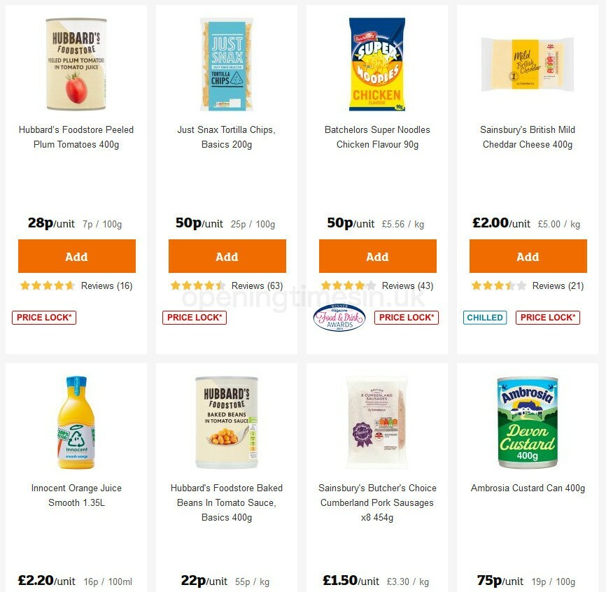 Sainsbury's Offers from 23 October