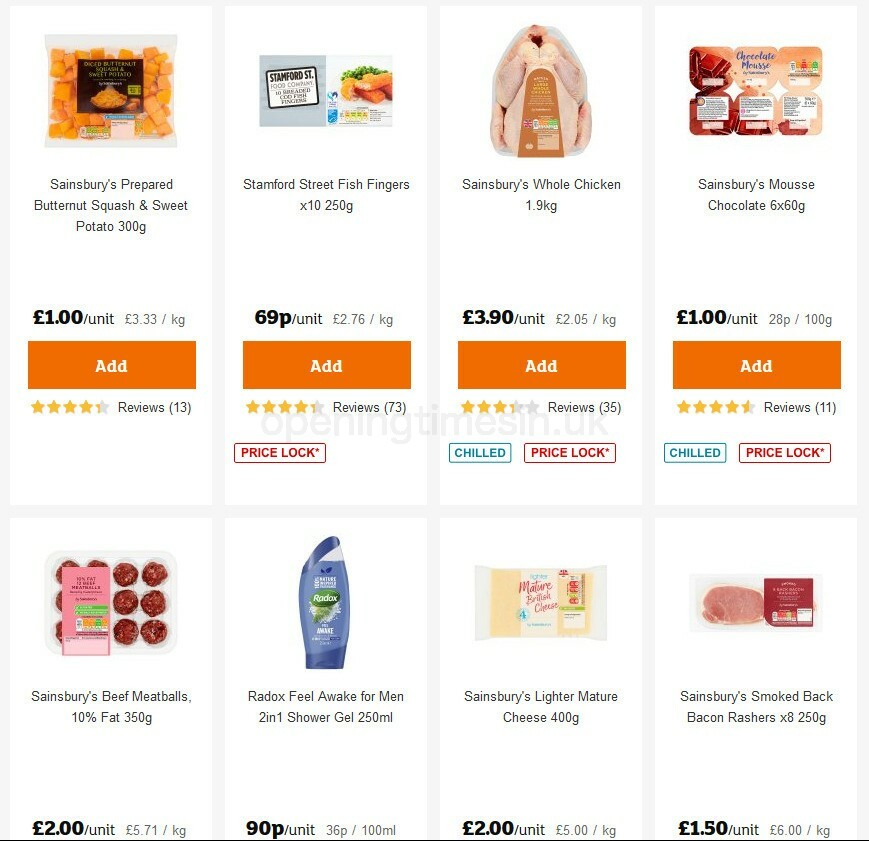 Sainsbury's Offers from 23 October