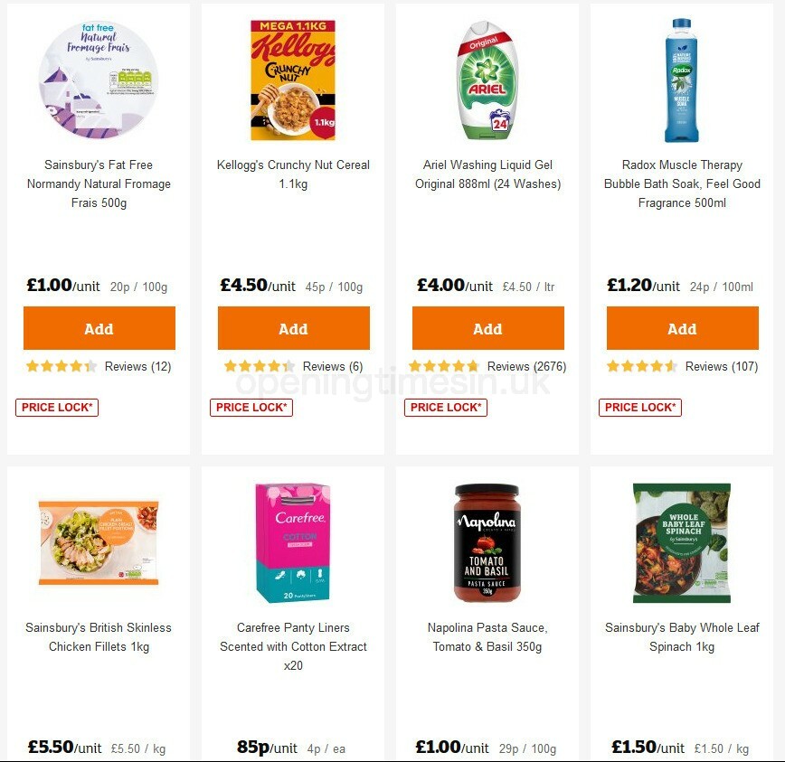 Sainsbury's Offers from 23 October