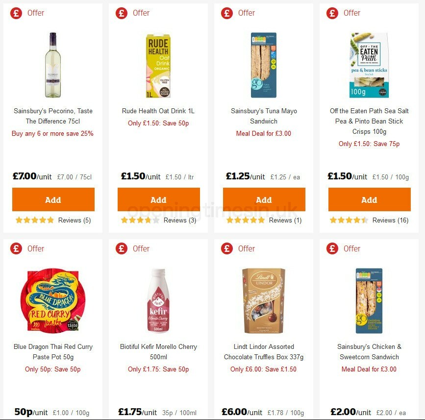 Sainsbury's Offers from 23 October