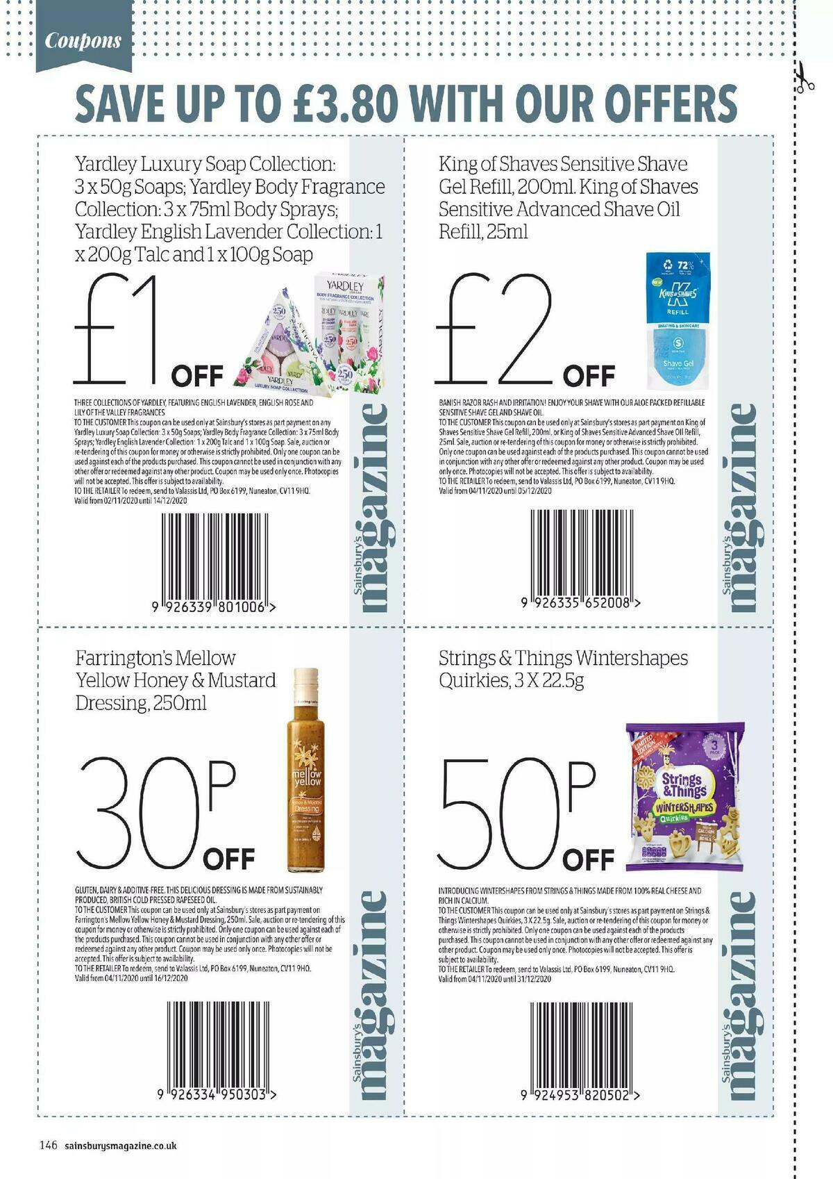 Sainsbury's Magazine November 2020 Offers from 1 November