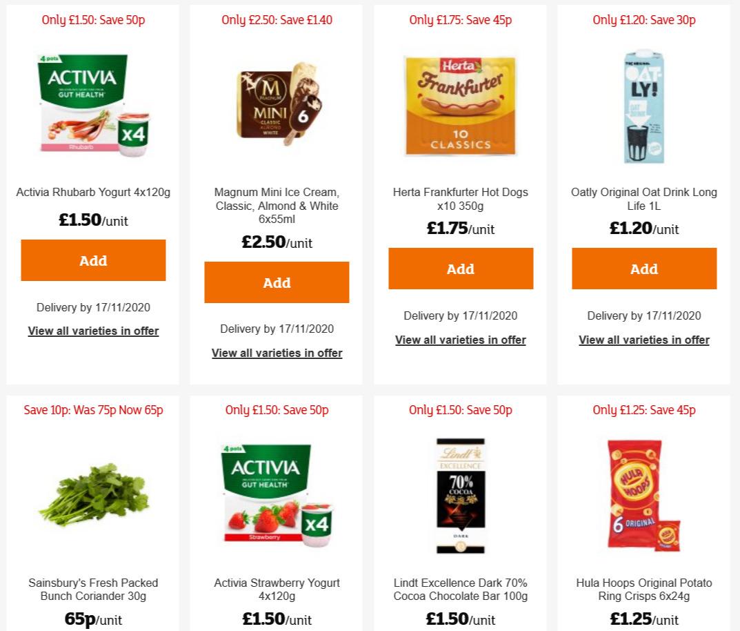 Sainsbury's Offers from 13 November