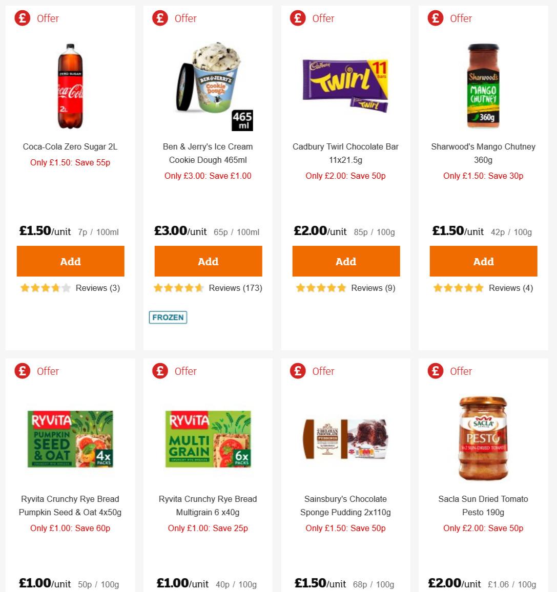 Sainsbury's Offers from 13 November