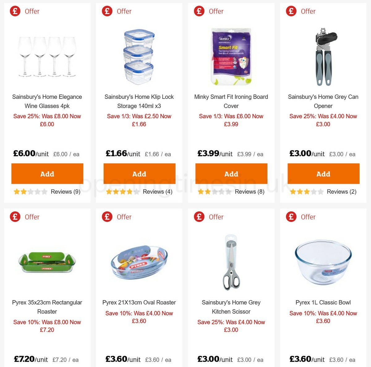 Sainsbury's Offers from 8 January