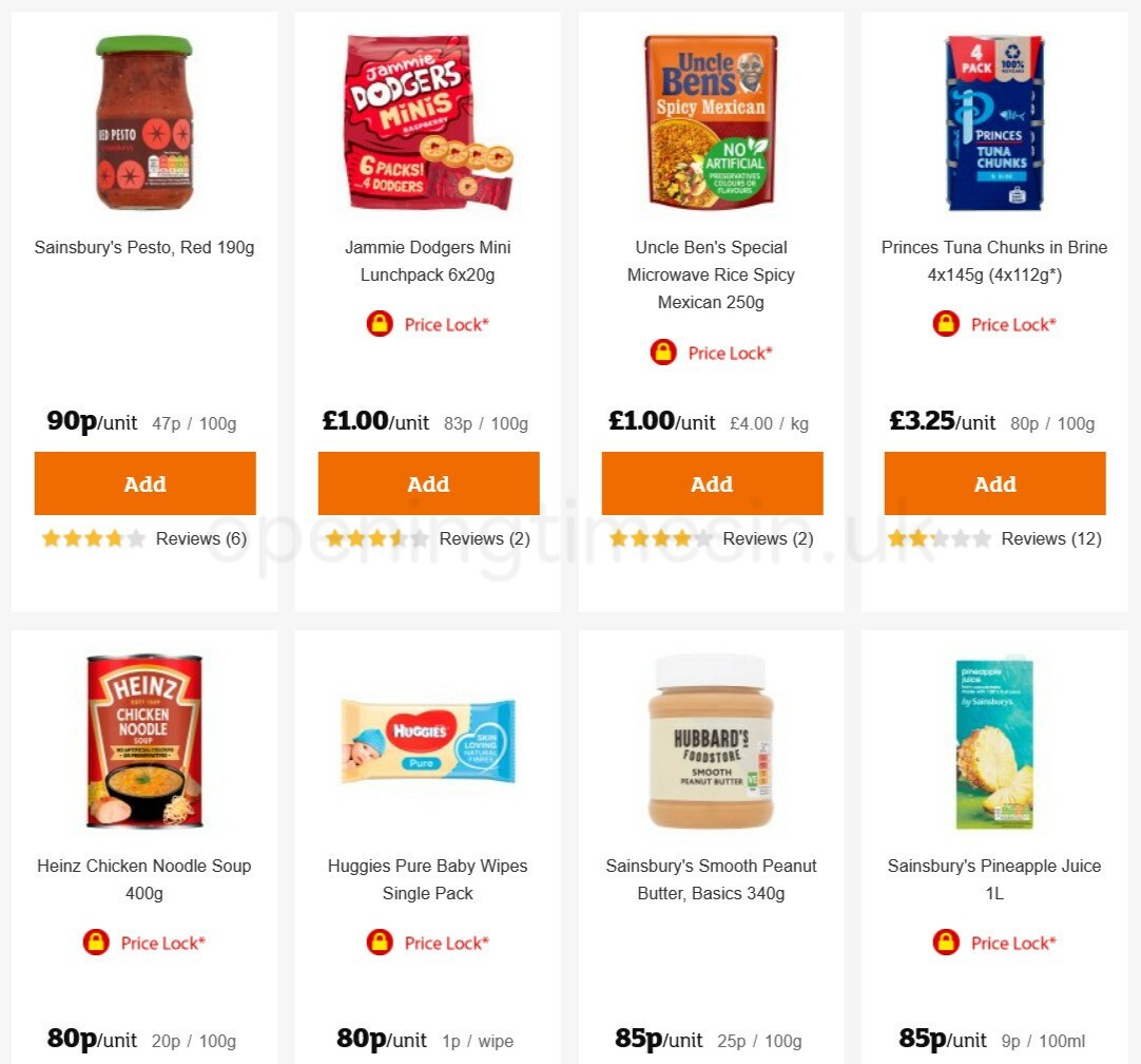 Sainsbury's Offers from 29 January