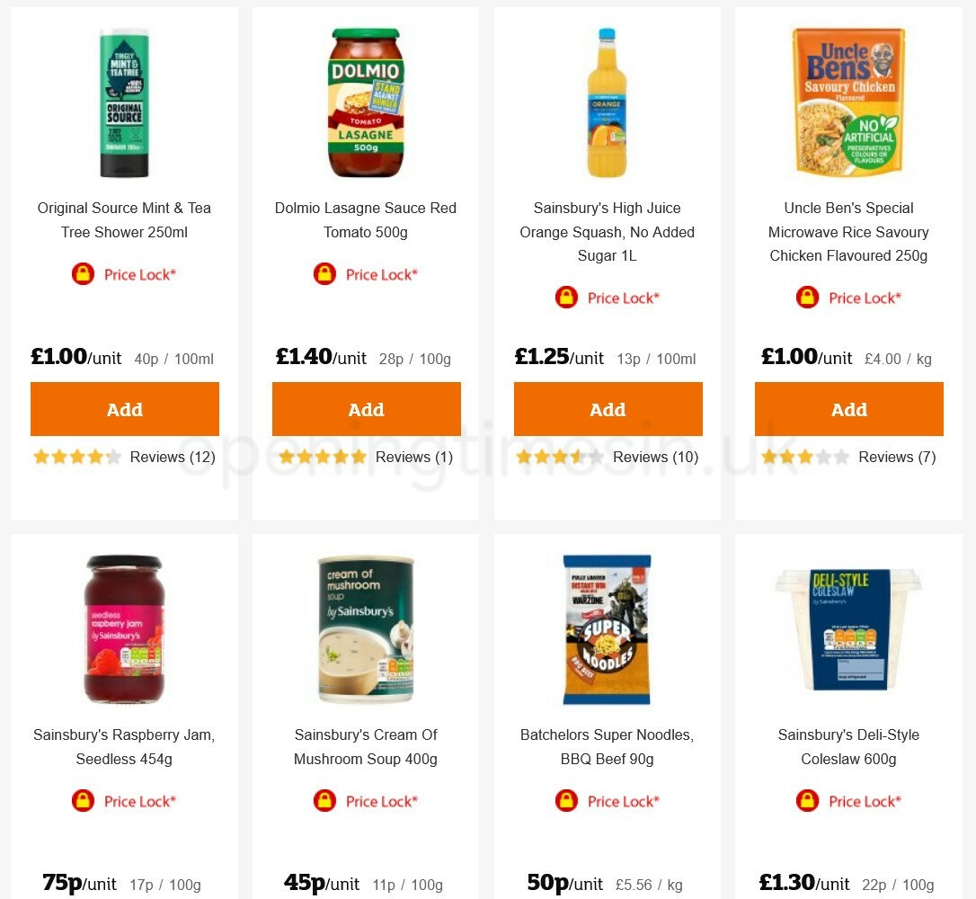 Sainsbury's Offers from 29 January