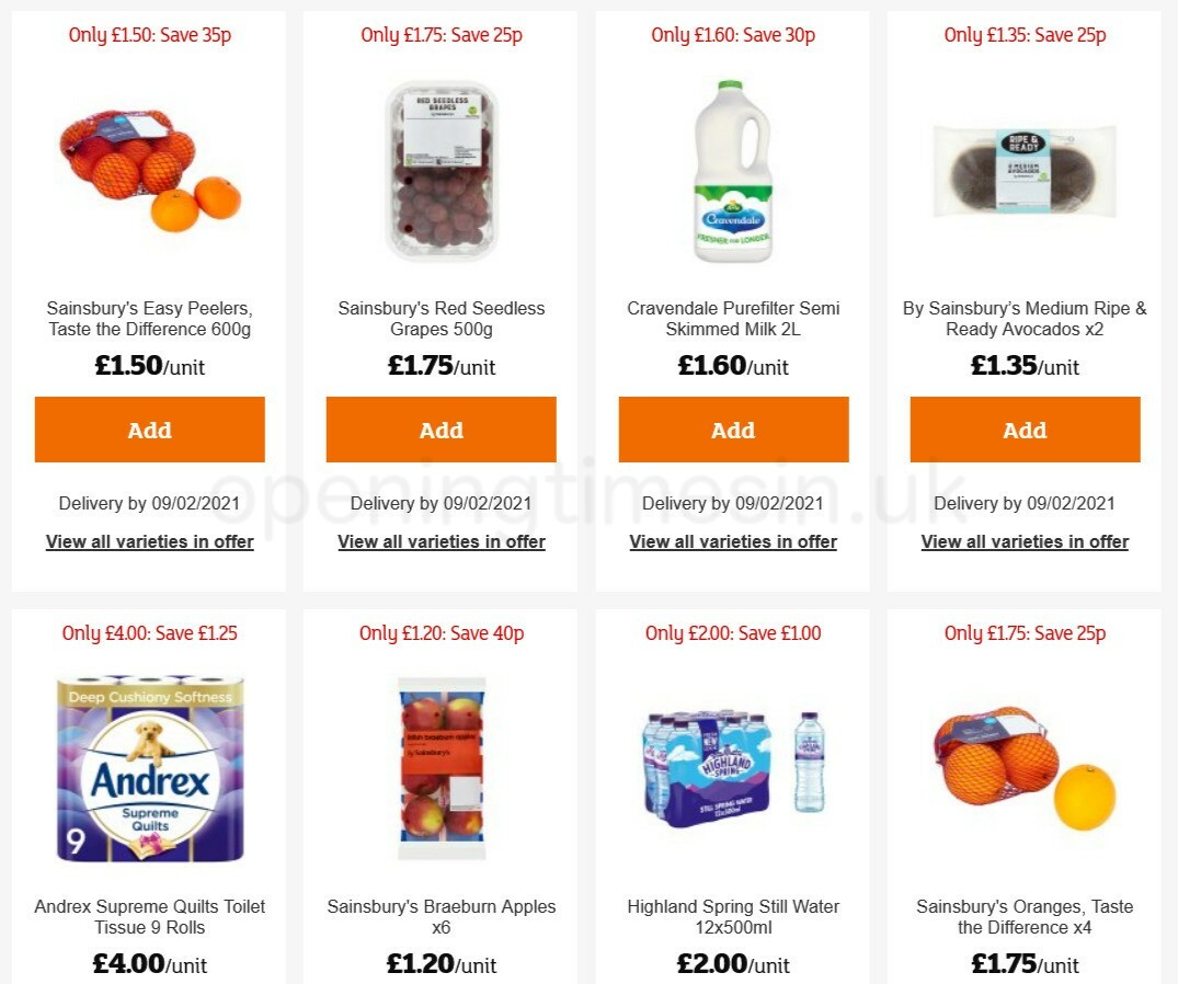 Sainsbury's Offers from 29 January