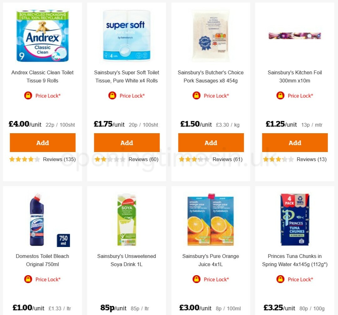 Sainsbury's Offers from 29 January