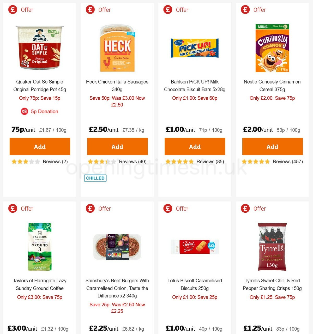 Sainsbury's Offers from 19 February