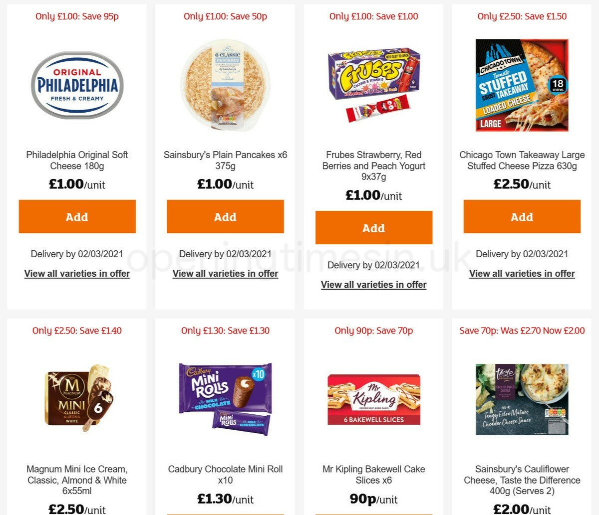 Sainsbury's Offers from 19 February