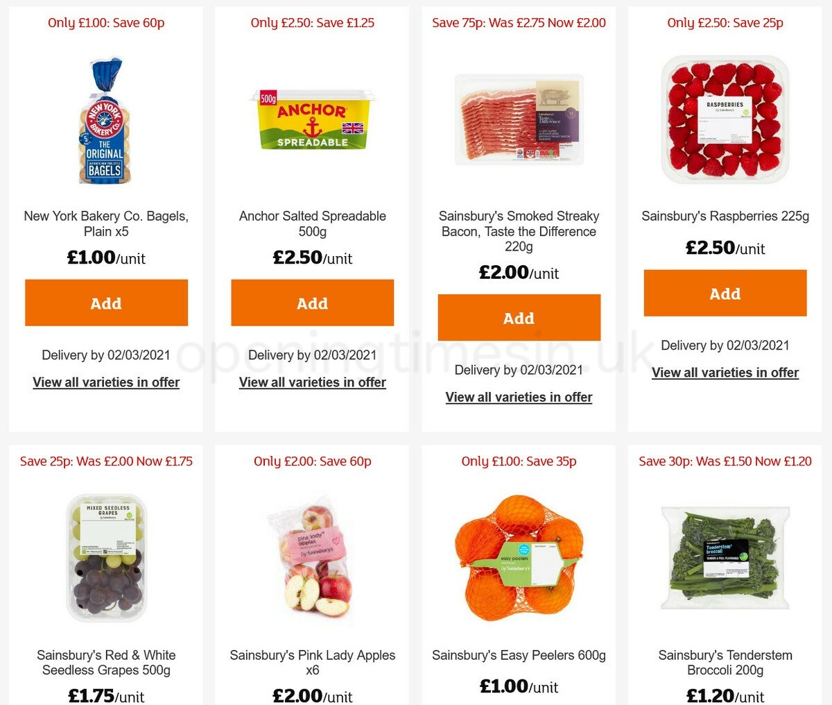 Sainsbury's Offers from 19 February