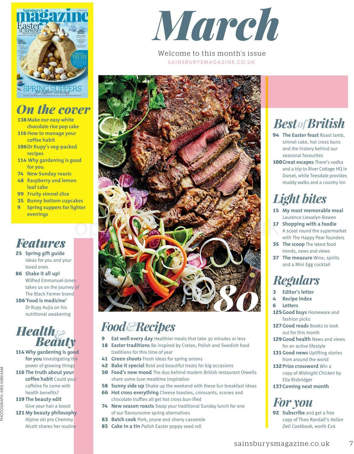 Sainsbury's Magazine March Offers from 1 March