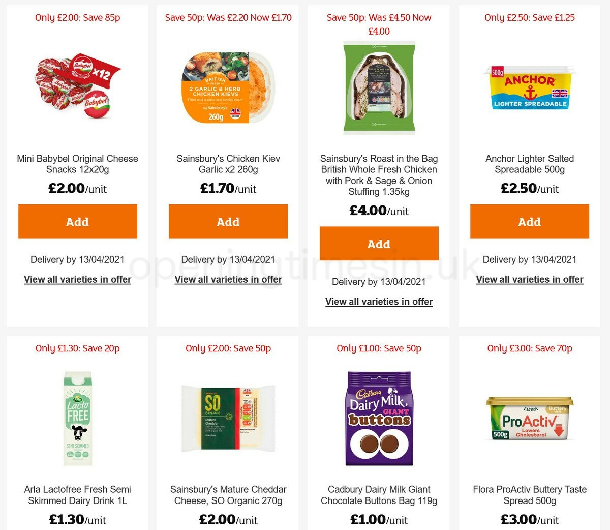 Sainsbury's Offers from 25 March