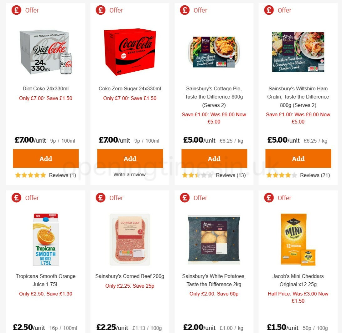 Sainsbury's Offers from 9 April